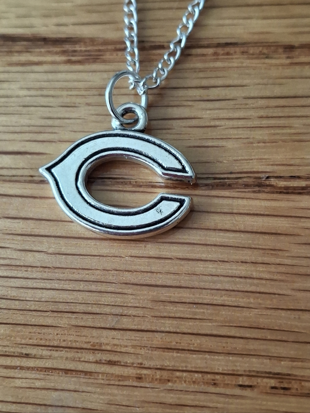 NWT Silver Baseball CHICAGO "Cubs" Pendant Necklace